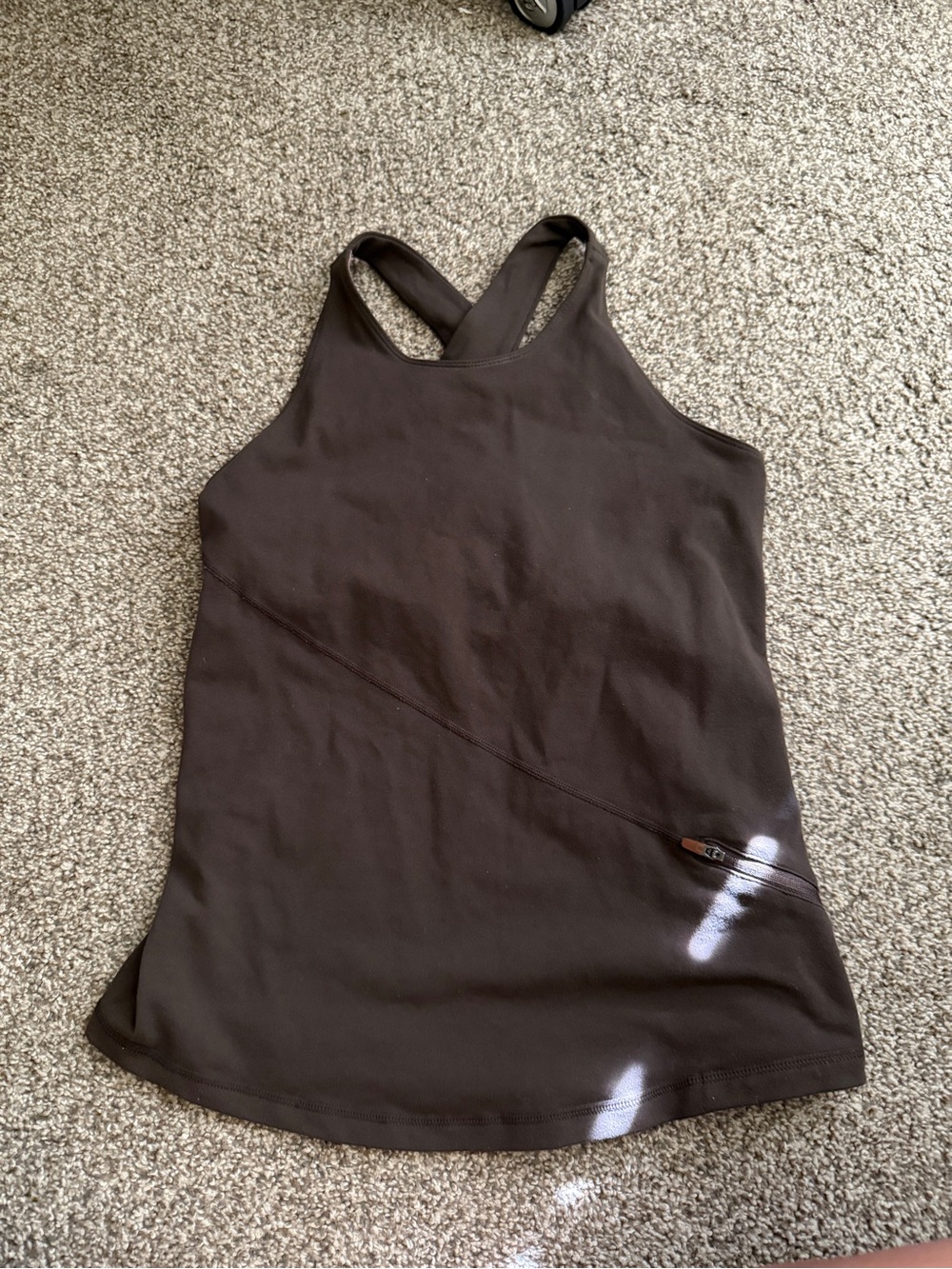 lululemon athletica Dark Brown Racerback Tank